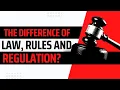The Difference between Law Rules and Regulations Explained Know Your Legal Rights
