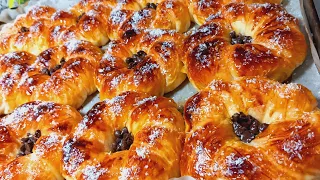 أسهل وألذ ما يمكن تحضريي للكوتي بريوش على شكل وردة خفيف بحال الريشة وصفة ناجحة 