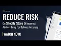 Ninja Address Validator Tutorial - Reduce risk on your Shopify store of incorrect address