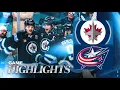 Winnipeg Jets vs. Columbus Blue Jackets - Game Highlights
