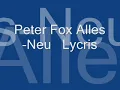 alles neu peter fox lycris