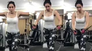 sanjay dutt wife manyata shows her gorgeous body during extreme workout at home strong lady