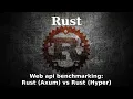 Web api benchmarking Rust Axum vs Rust Hyper