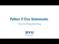 Python If Else Statements Explained Control Flow and Logic for Beginners