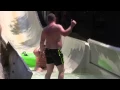 Fat Guy In Speedo Gets Major Air On Waterslide Journal