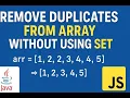 Remove Duplicates from Sorted Array Java JavaScript DSA