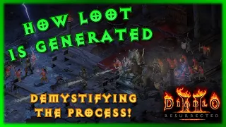 D2R Loot Algorithm - Behind the Curtain Look at Item Generation What happens when I kill a mob