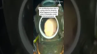 A clip is going viral for showing what does to a human body