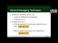 Savitch Chapter Section 5 General Debugging Techniques