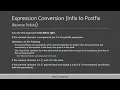 Expression Conversion Infix to Postfix