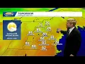Sunny Saturday Some rain late Sunday night