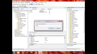 How to create database and tables in SQL Server 2005 avi