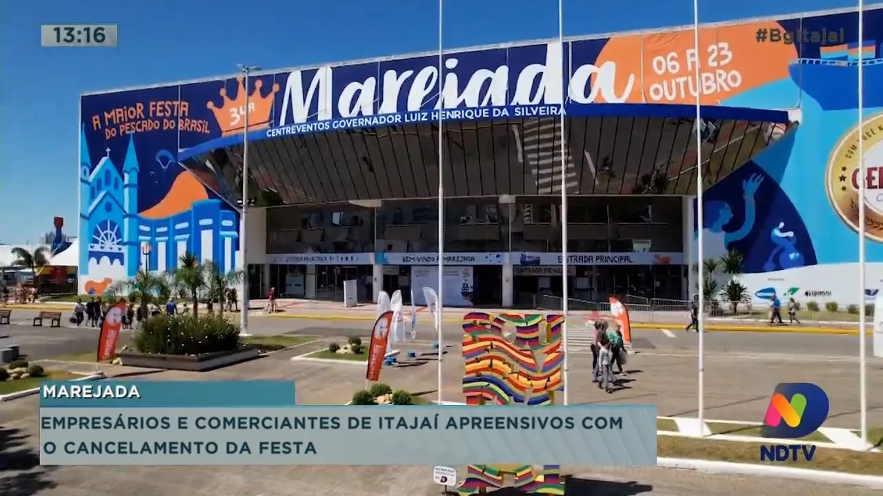 Empresários e comerciantes de Itajaí apreensivos com o cancelamento da Festa da Marejada