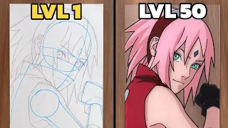 COMO DESENHAR A SAKURA DE NARUTO