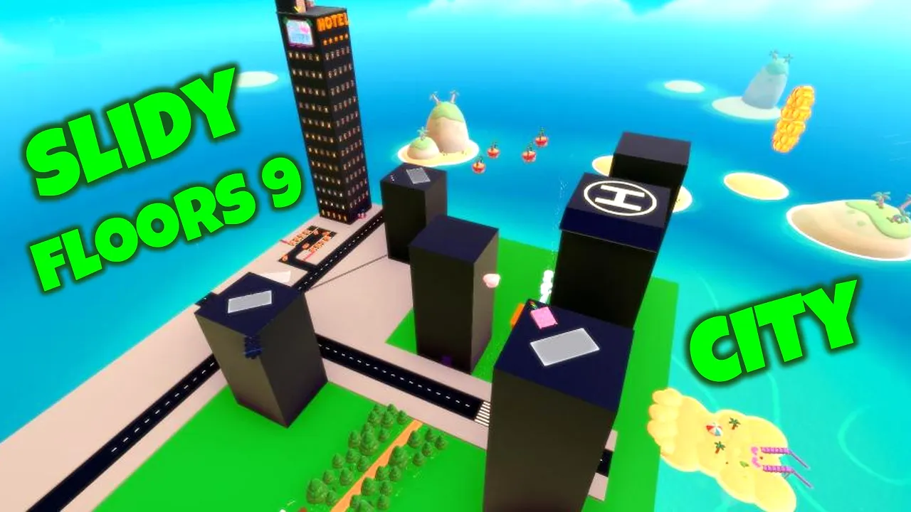 Fall Guys - Slidy Floors 9 - City - by Koxikッ
