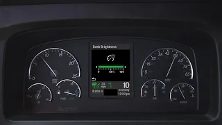 Freightliner Cascadia ICU Dash Navigation of User Settings