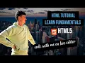 HTML5 tutorial - learn fundamentals by coding website core