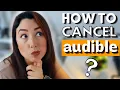 how to cancel audible membership on amazon 2023