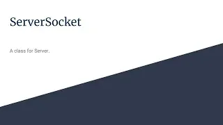 Advance Java Tutorial 03 ServerSocket class and echoing program