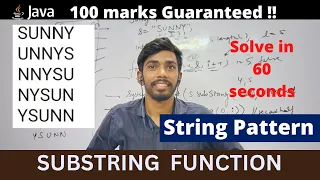 Pattern in string using substring ICSE computer looping in Java ICSE Patterns in java