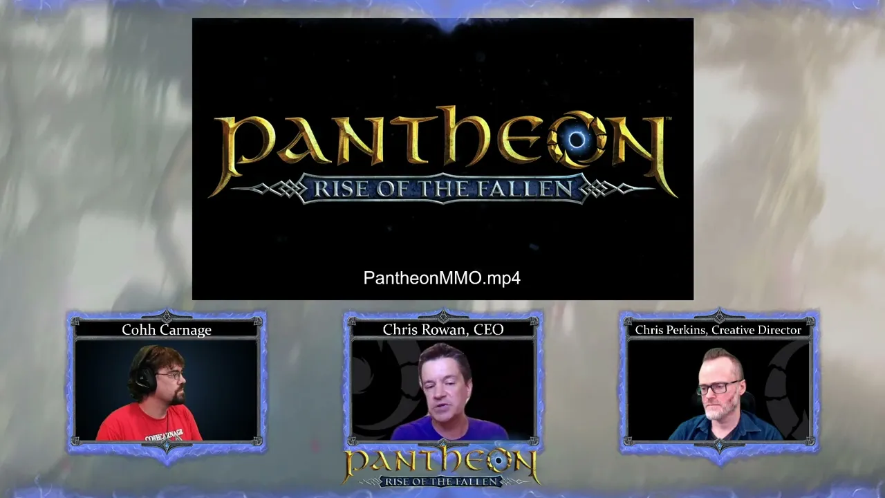 PANTHEON MMO Roundtable With CohhCarnage, Chris Rowan (CEO) & Chris Perkins (Creative Lead)!