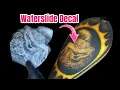 Waterslide Image Transfer Custom Paint on a Harley Davidson Chopper Tank