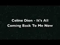 Download Lagu CELINE DION –IT‘S ALL COMING BACK TO ME NOW (Lyrics) #Dopelyric #celinedion