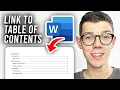 How To Link Headings To Table Of Contents In Word - Full Guide