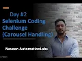 Day - Selenium Coding Challenge Carousel Handling