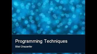 Computer Programming Techniques