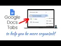 Google Docs Just Got Better Get Organised with Document Tabs