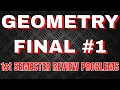 Geometry Unit 1 Review - Final Review