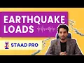 Eart uake Load Calculations with STAAD Pro Seismic Design for beginners