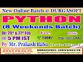 PYTHON 8 Weekends Batch Online Training DURGASOFT