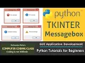 Message box in Python Tkinter Tkinter Python Message box Python Tkinter Popup Message box Tkinter
