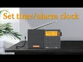 X ATA D-808 How to set time and alarm clock