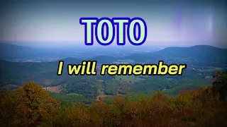 toto i will remember lyrics 