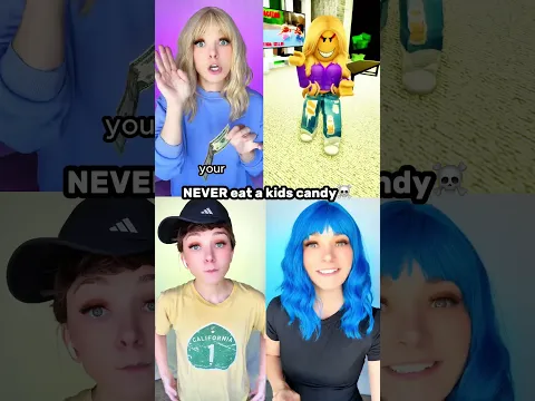 NEVER eat a kid’s candy ☠️ | Acting or Roblox?