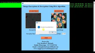 RSA Image Encryption and Decryption With Source Code Final Year Python Project