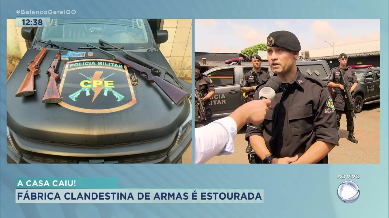 A CASA CAIU: POLÍCIA ESTOURA FÁBRICA CLANDESTINA DE ARMAS