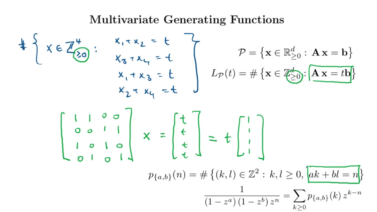 2(d). Multivariate Generating Functions