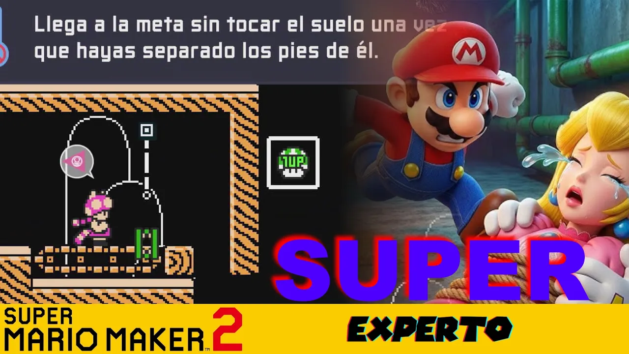 Rescatemos a la PRINCESA!!!!! | Super experto sin skips | SMM2 en español