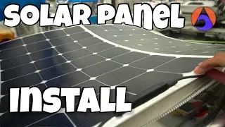Semi-Flexible SOLAR Panel INSTALLATION on a small Sailboat ⛵ [Ep 29]