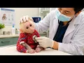 Baby Monkey Bibi First Vet Visit Complete Health Checkup at Animal Hospital
