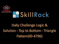 skillrack daily challenge logic and solution - top to bottom