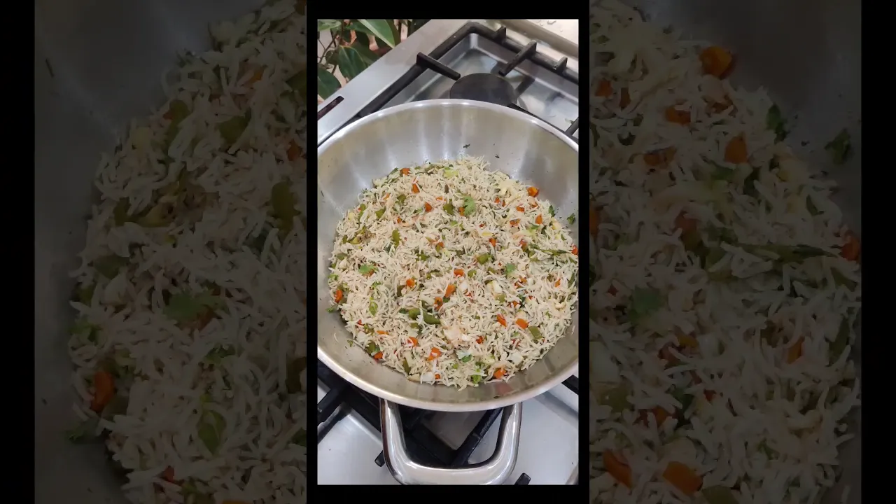 Garlic Vegetable Rice #recipes #cookingwithasifa #everydaycooking #food