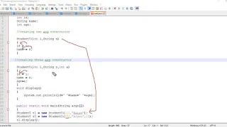Constructor overloading in core java programming
