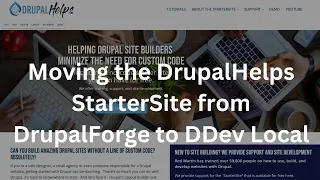 Moving the DrupalHelps StarterSite from DrupalForge to DDev Local