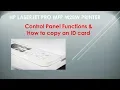 HP LaserJet Pro MFP M28w M29w printer Control panel functions How to copy an ID card