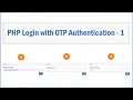 PHP Login with OTP Authentication - 1